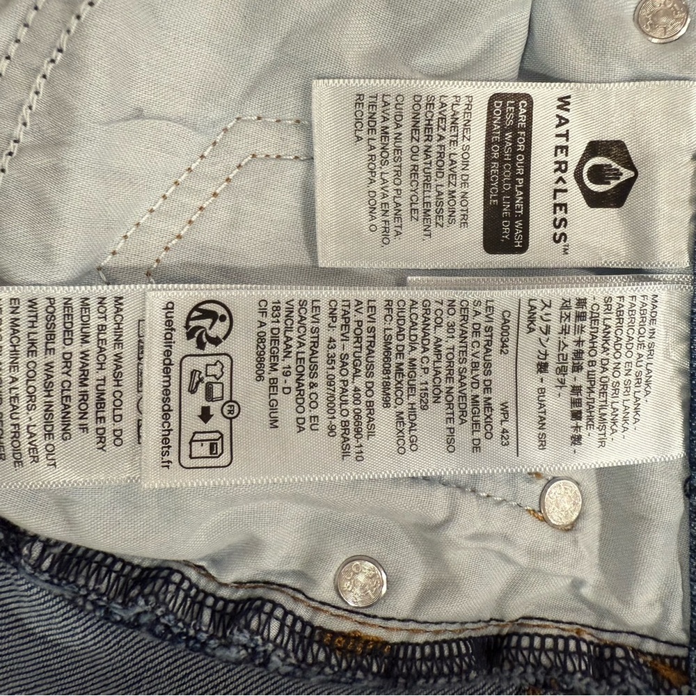Levi’s Wedgie Straight Jeans Size 28 button fly medium wash women’s classic - Picture 13 of 15